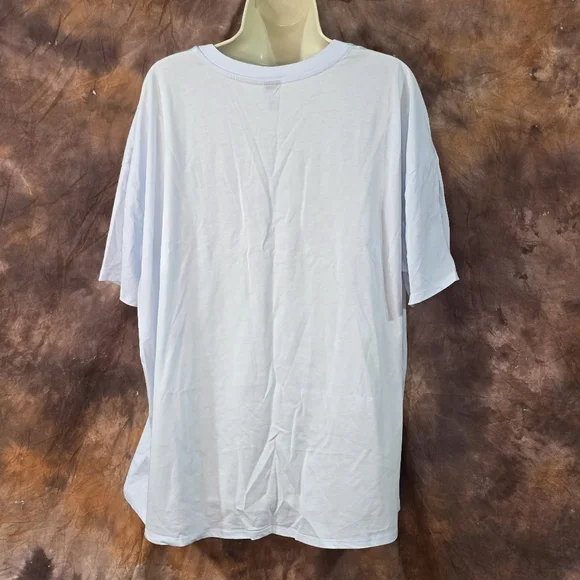 Wild Fable Target Graphic Tee Shirt Short Sleeve Oversized Sky Blue XL - Picture 4 of 8